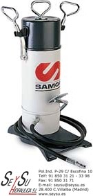 Bomba Industrial de Engrase a pedal con deposito 5 Kg Samoa 157000